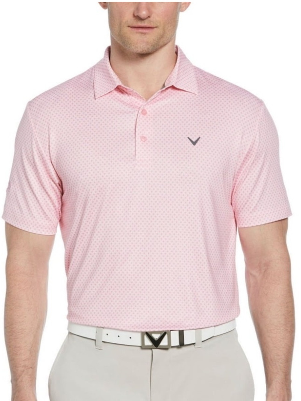 NWT Callaway Men's Performance Stretch Golf Polo Pink XL